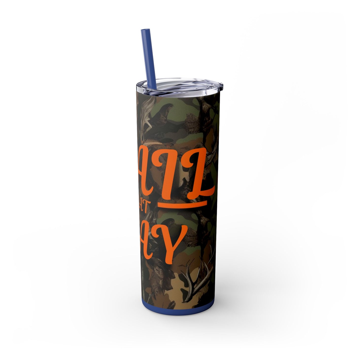 Trail That Way Skinny Tumbler with Straw, 20oz