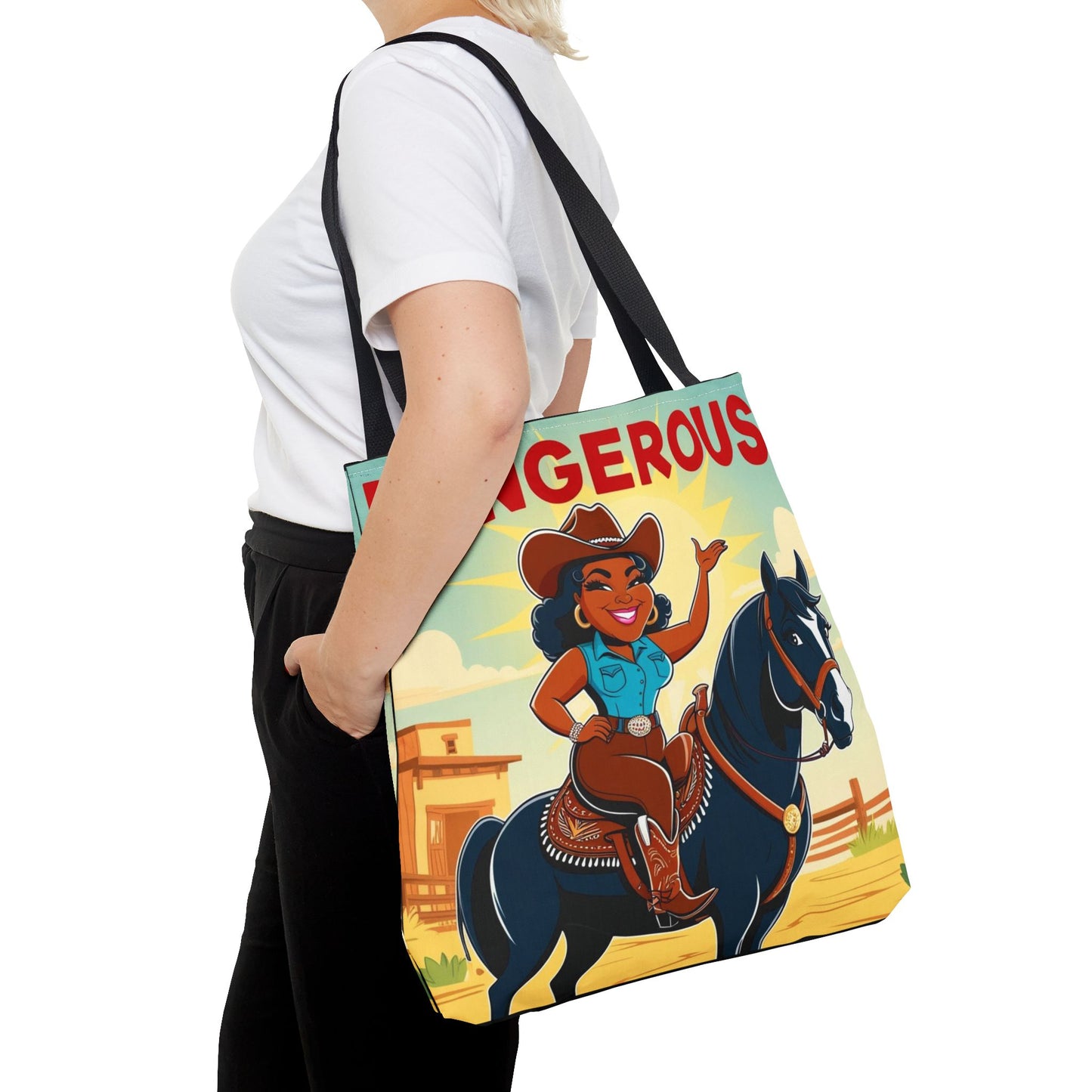 Dangerous Cowgirl Tote Bag