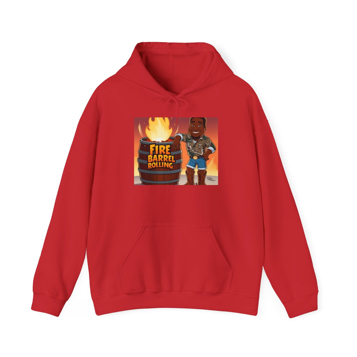Fire Barrel Rolling Unisex Hoodie