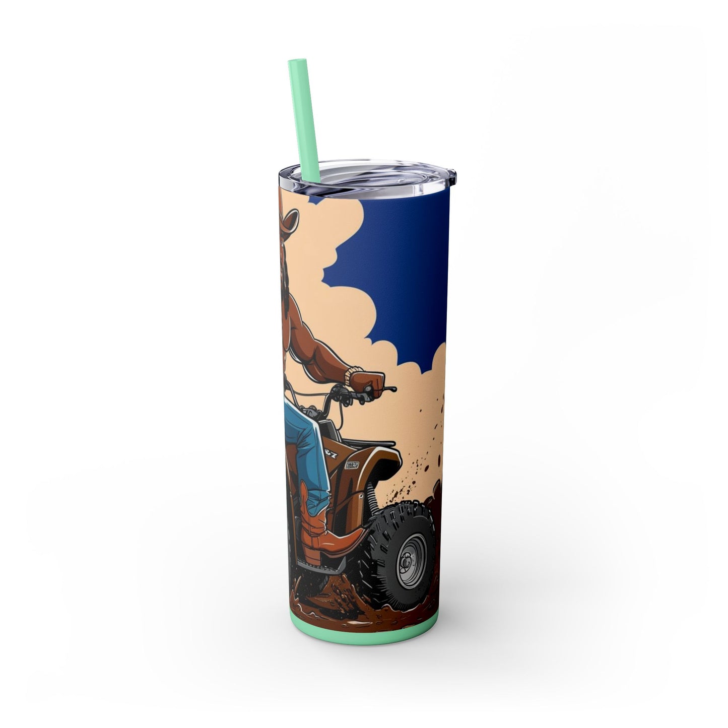 Sexy Locs Skinny Tumbler with Straw - 20oz
