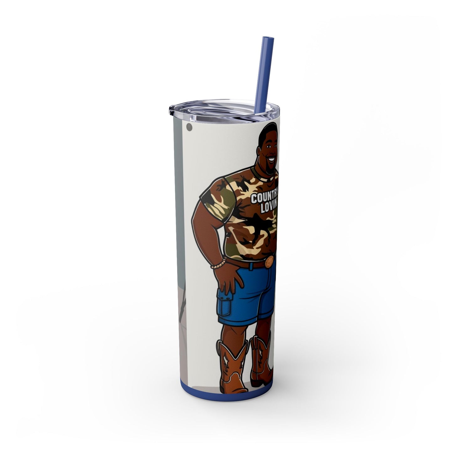 Country Lovin Skinny Tumbler with Straw, 20oz