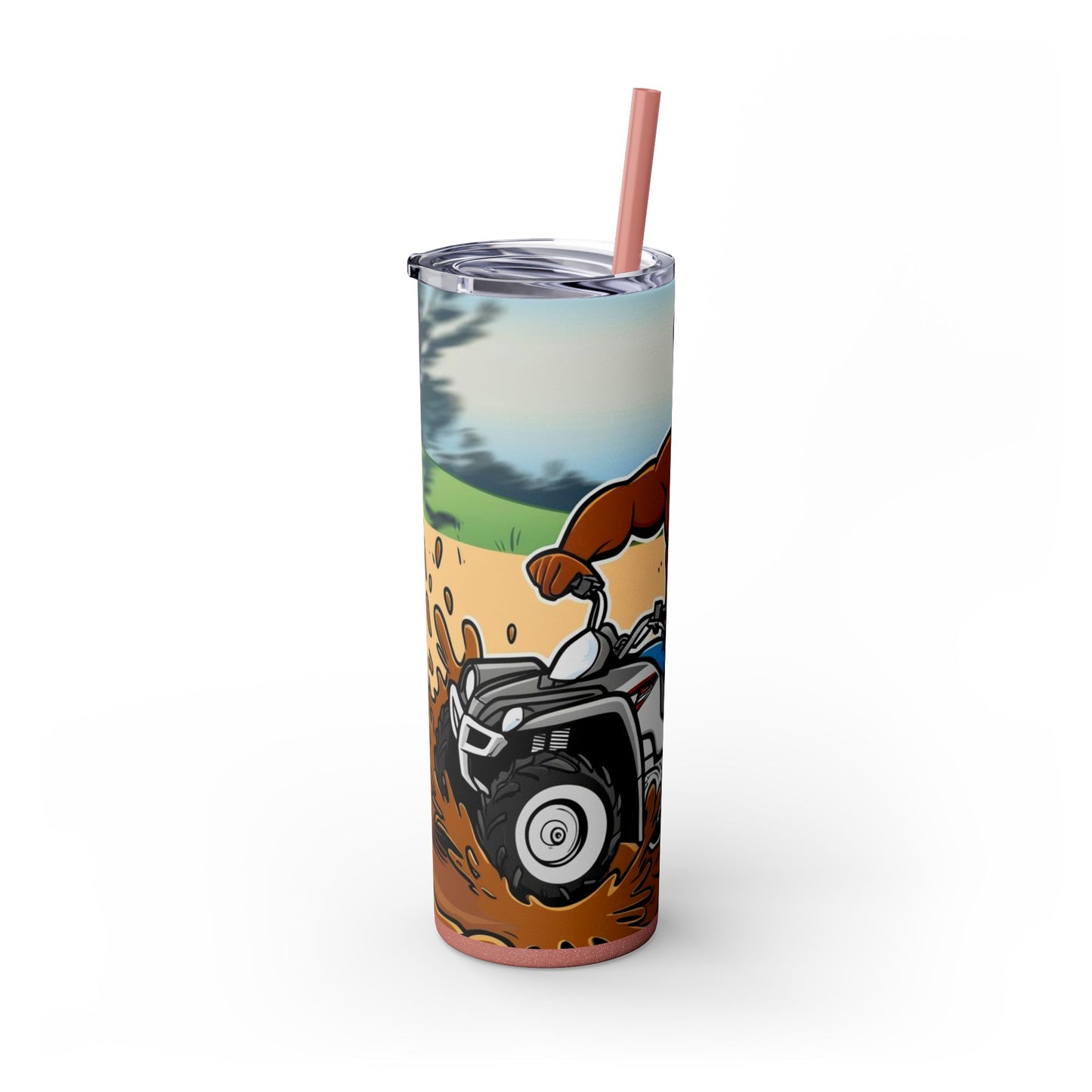 Big Boy Skinny Tumbler with Straw, 20oz
