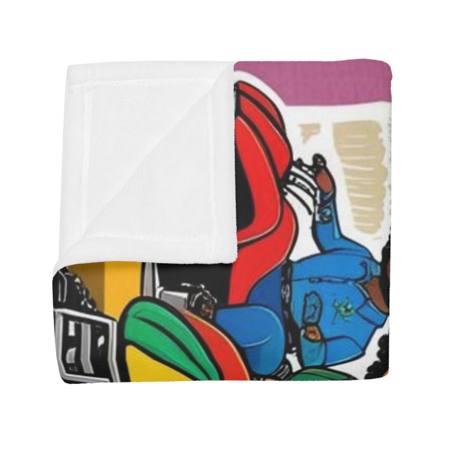 Group ATV Cartoon Plush Fleece Blanket