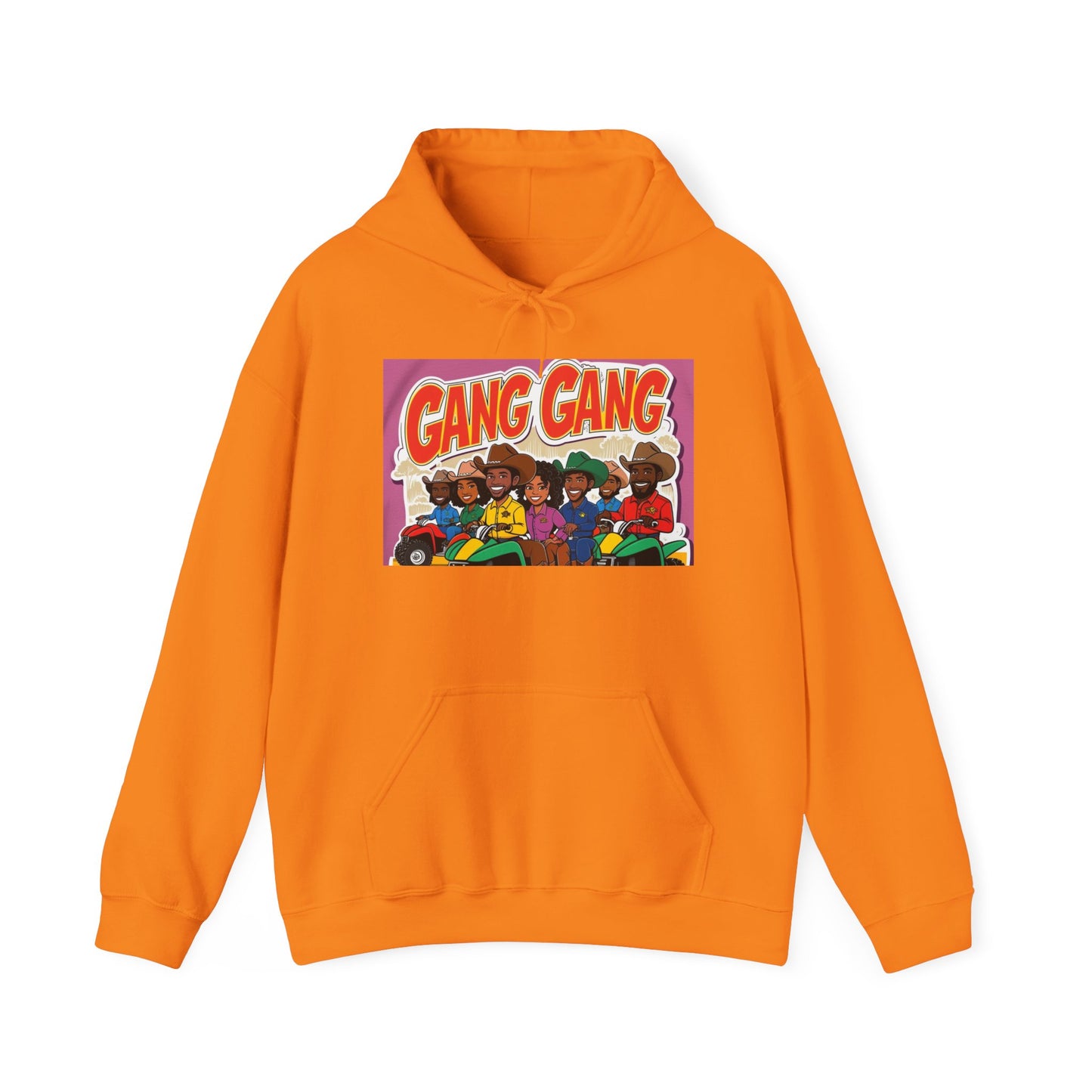 Group ATV Cartoon Graphic Hoodie