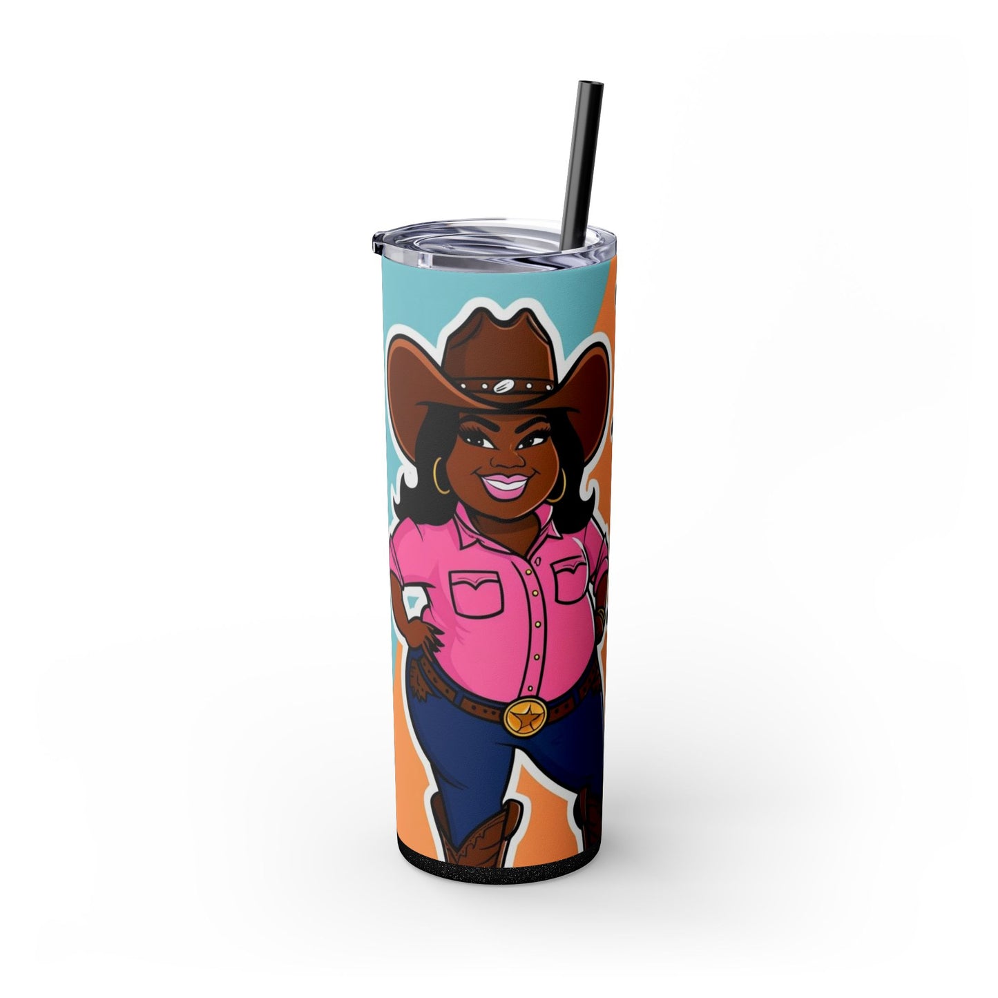 Thick Thighs 2 Skinny Tumbler with Straw, 20oz