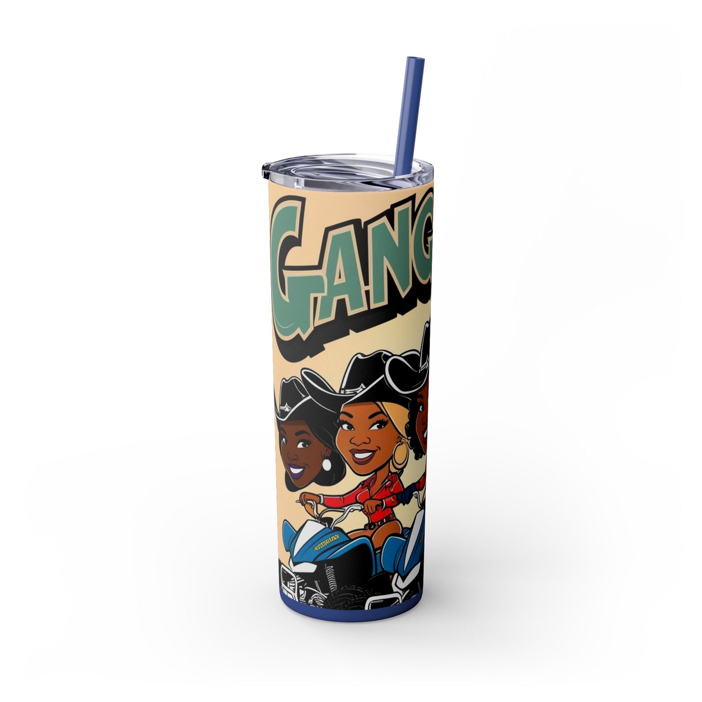 Mixed Group Skinny Tumbler with Straw - 20oz