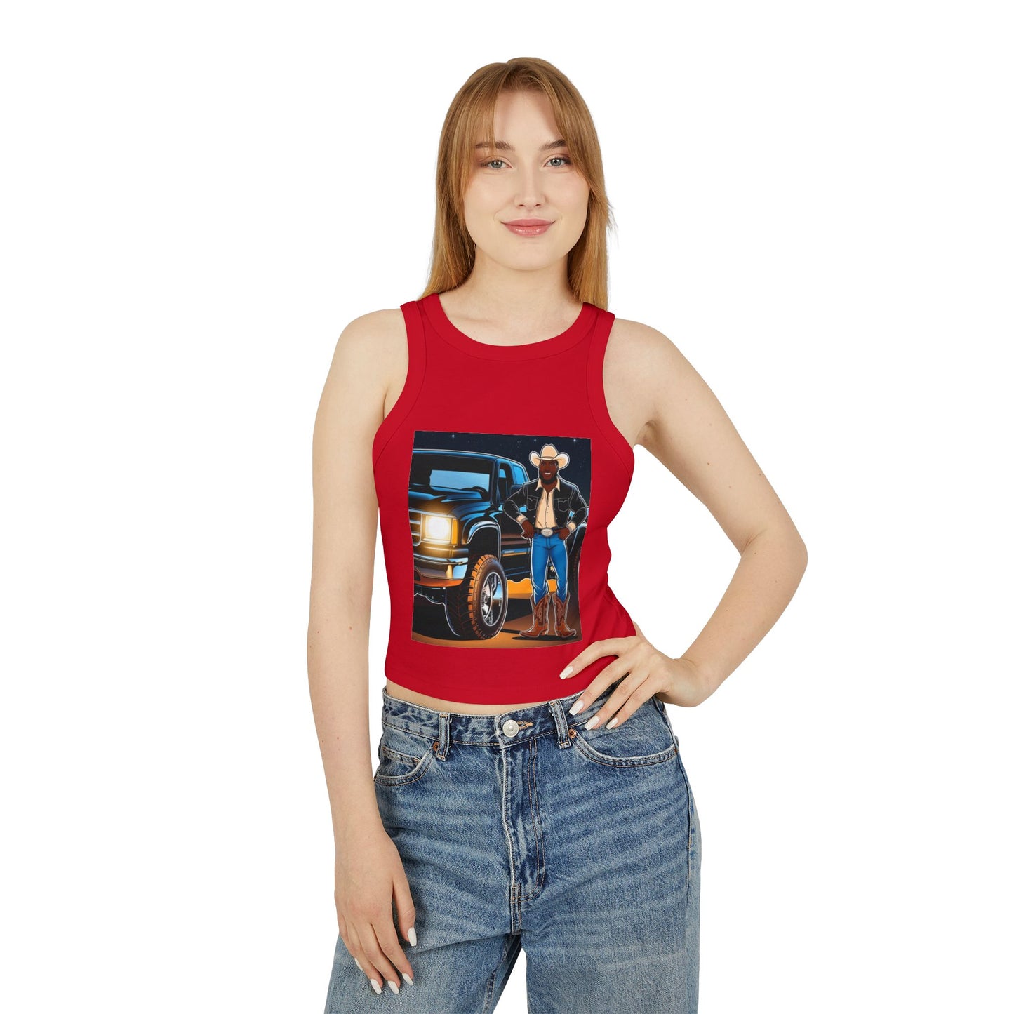 Don't Touch My Truck  Racer Tank Top