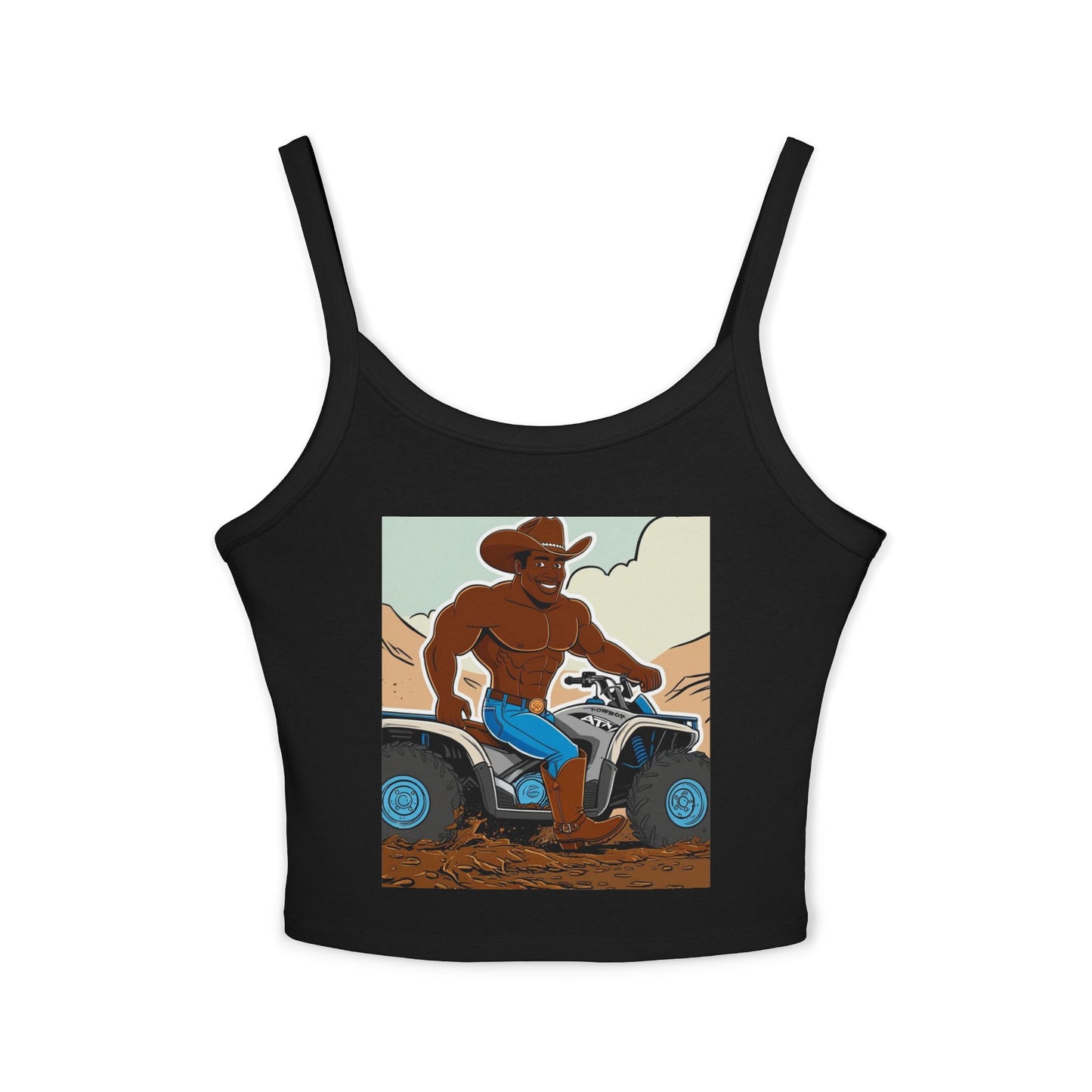 Big Cowboy Adventure Spaghetti Strap Tank Top