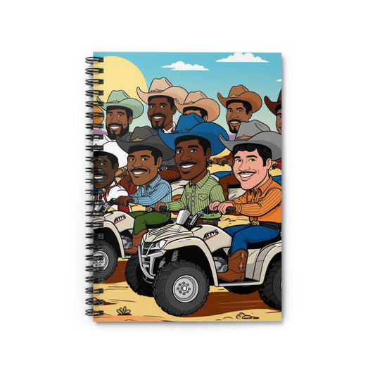Retro Cowboy Adventure Spiral Notebook