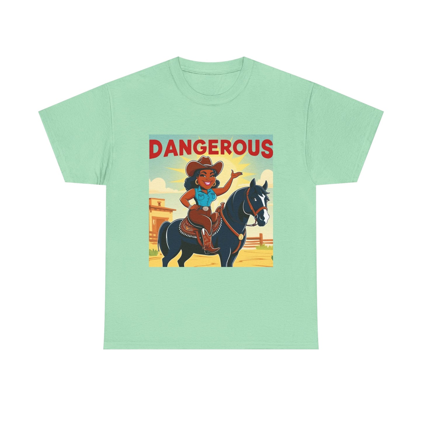 Dangerous Cowgirl 2-More Colors Unisex Cotton Tee