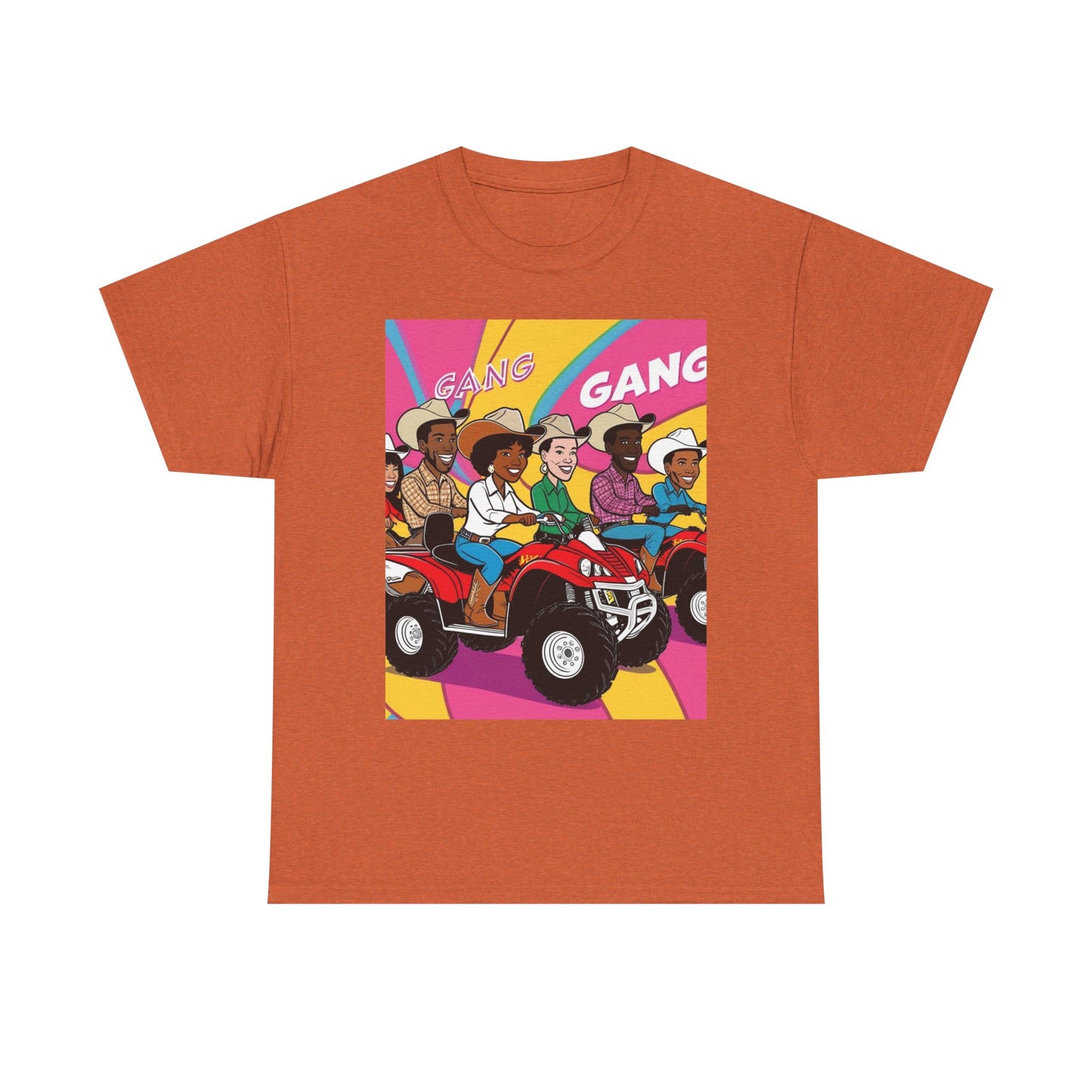 Retro Quad Gang Unisex Cotton Tee
