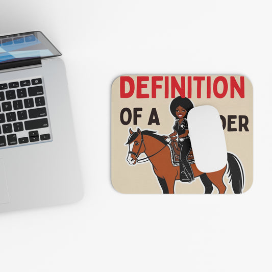 Definition of a Rider Mouse Pad