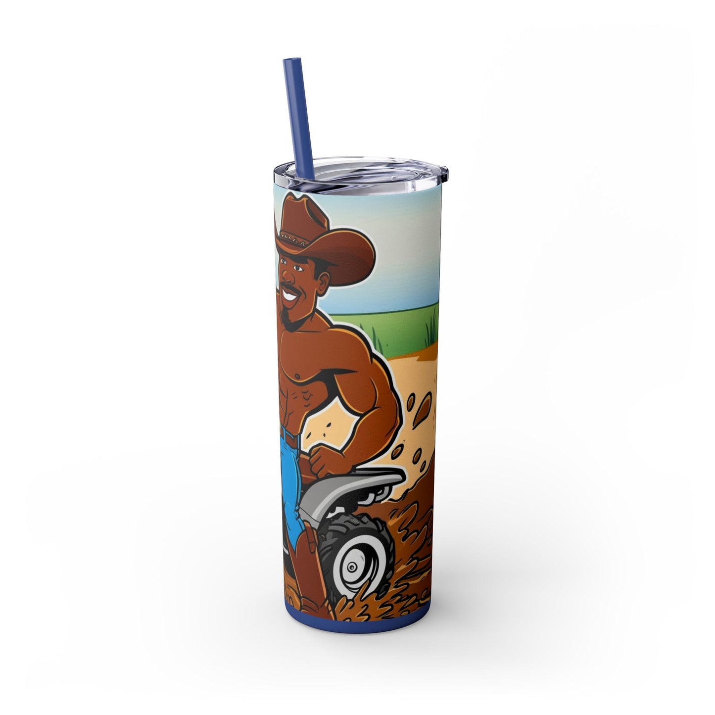Big Boy Skinny Tumbler with Straw, 20oz