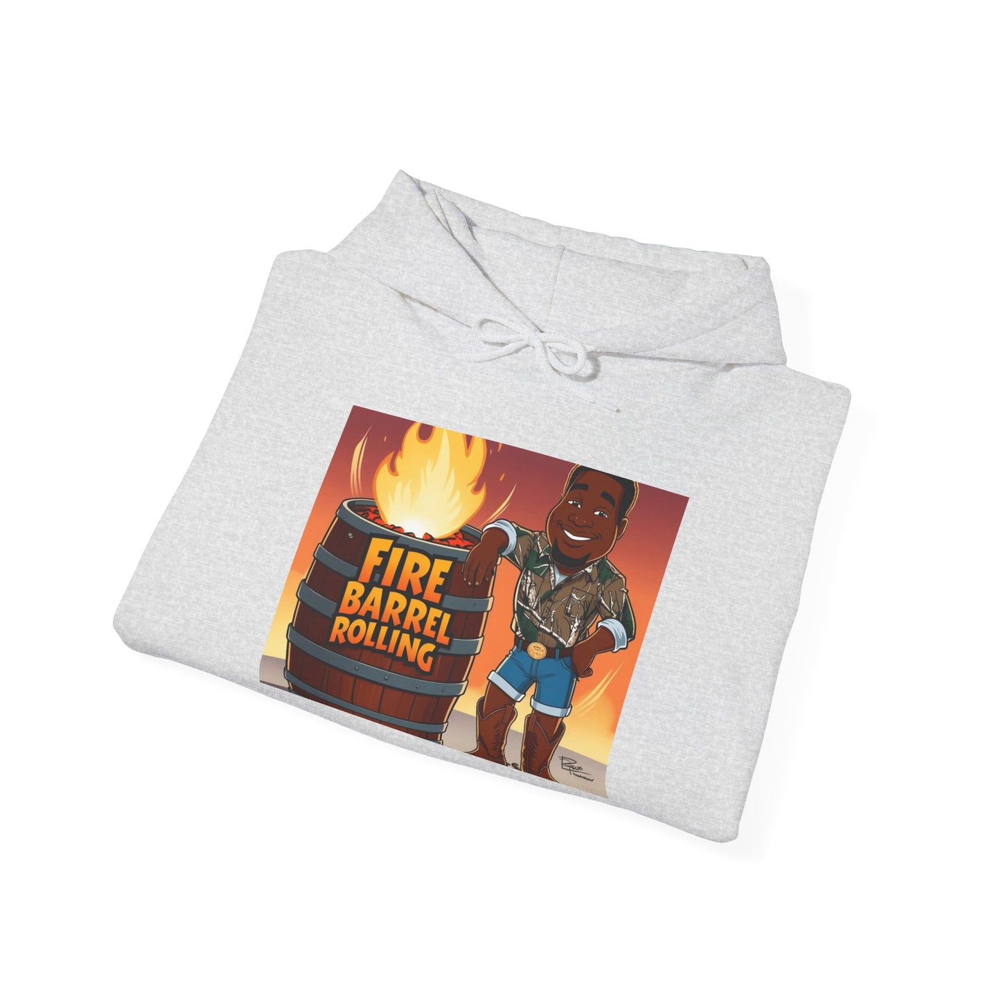 Fire Barrel Rolling Unisex Hoodie