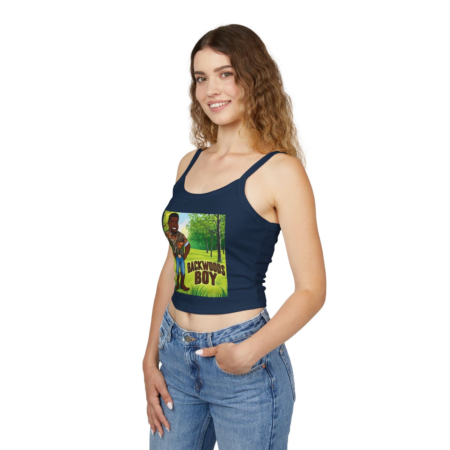 Backwoods Boy Spaghetti Strap Tank Top
