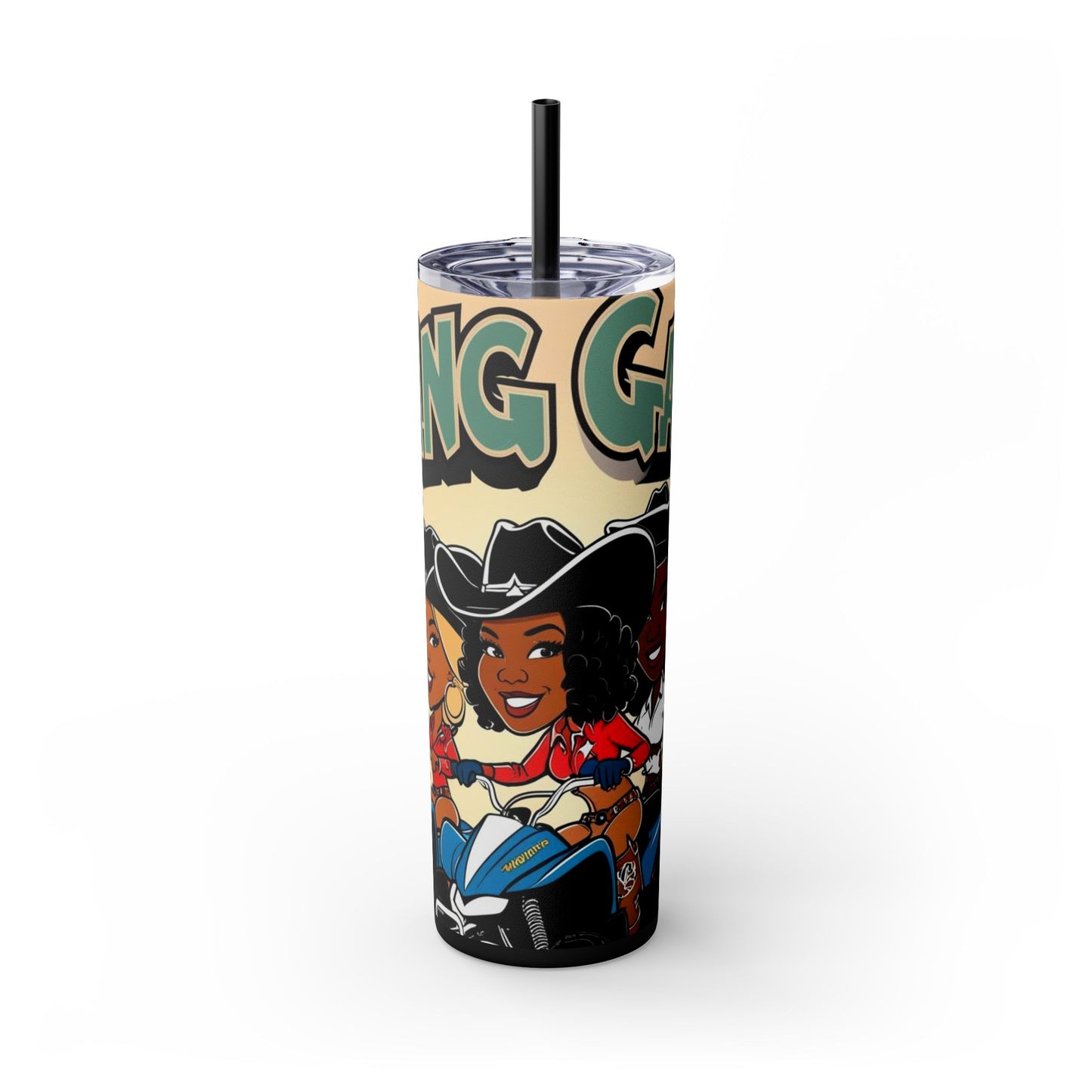 Mixed Group Skinny Tumbler with Straw - 20oz