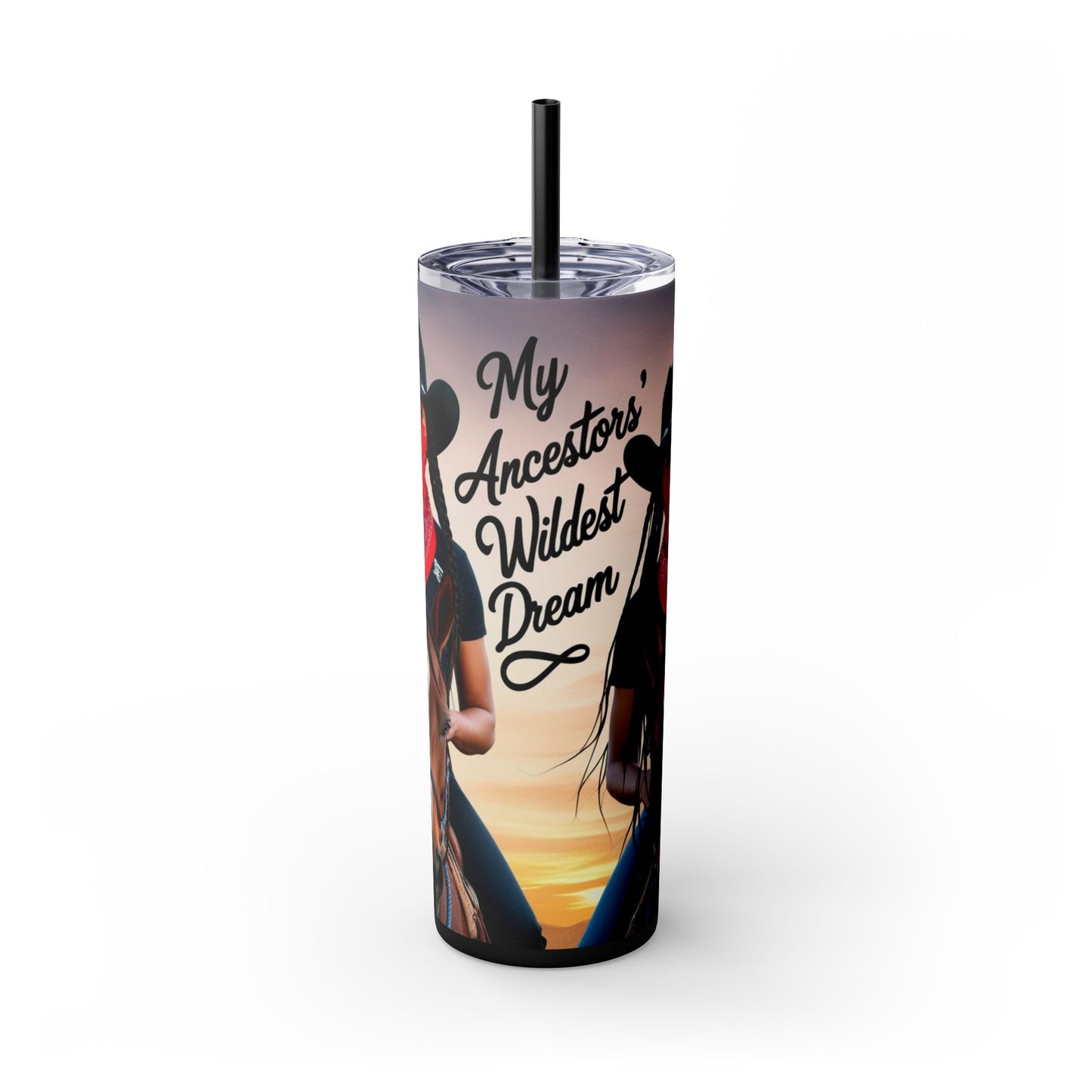 Pay Homage Skinny Tumbler with Straw, 20oz