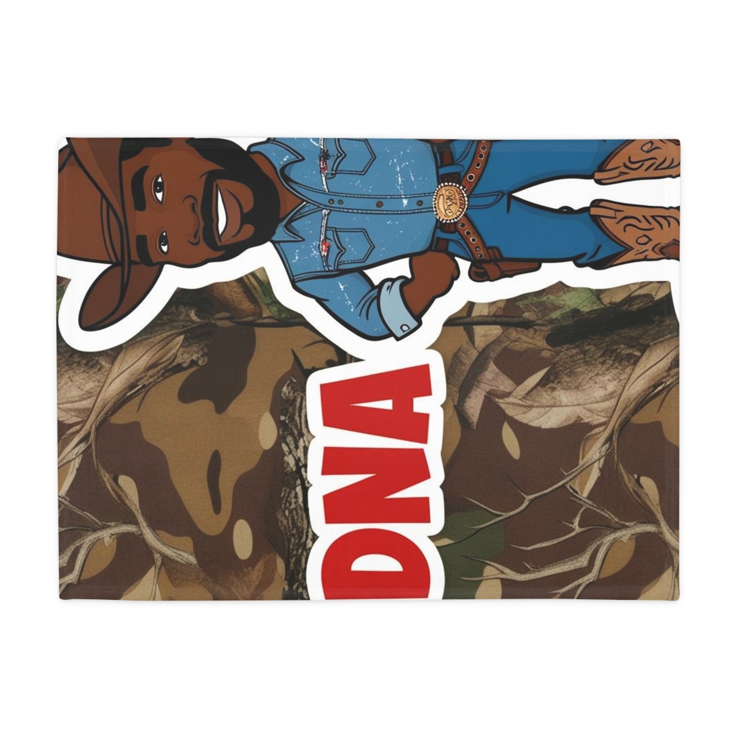 Country Boy DNA Plush Fleece Blanket