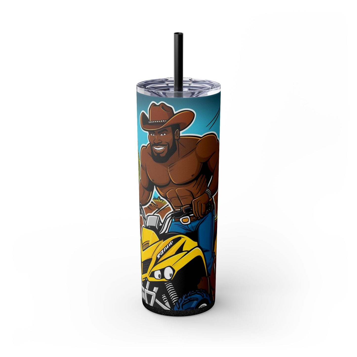 Big Boy Skinny Tumbler with Straw, 20oz