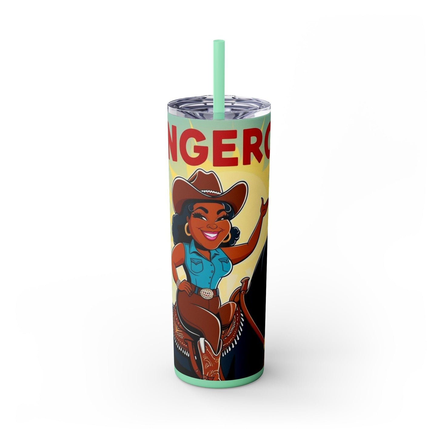 Dangerous Cowgirl Tumbler with Straw - 20oz