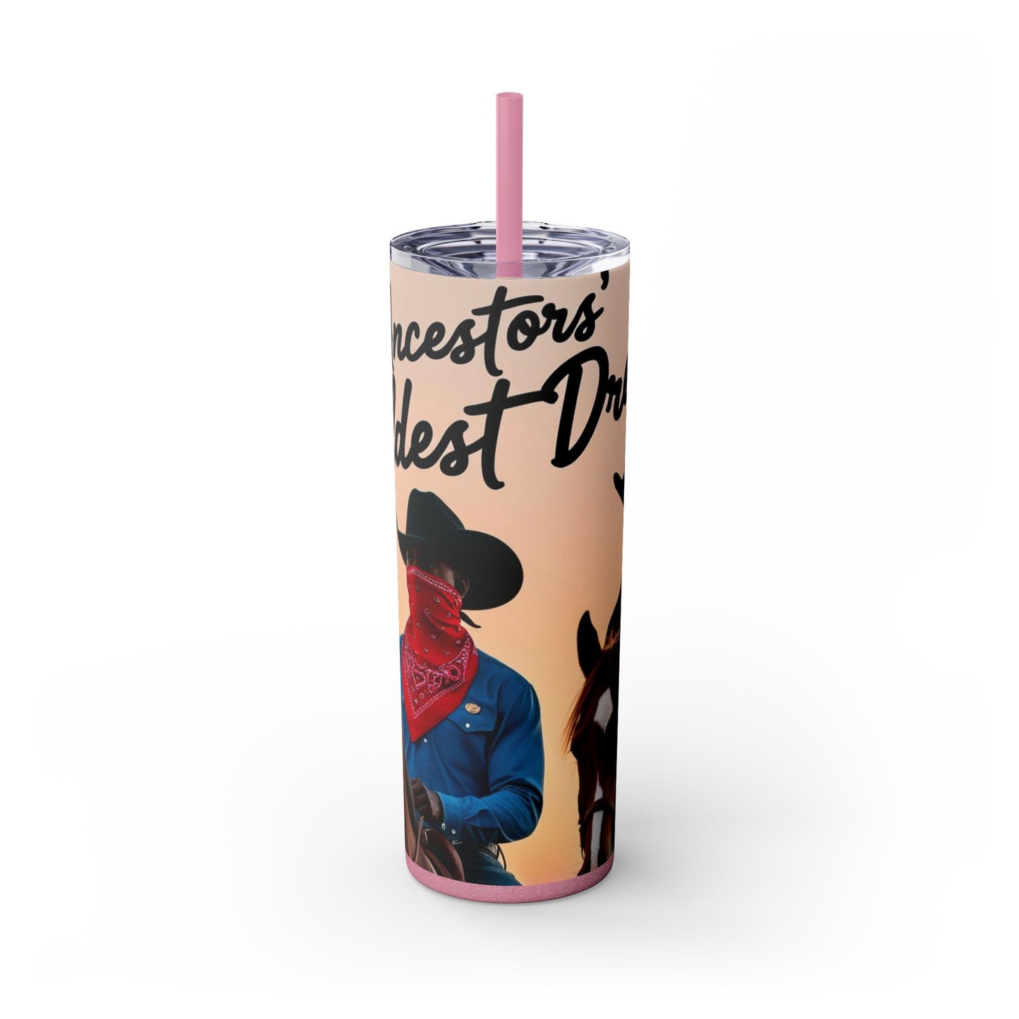 Pay Homage Skinny Tumbler with Straw, 20oz