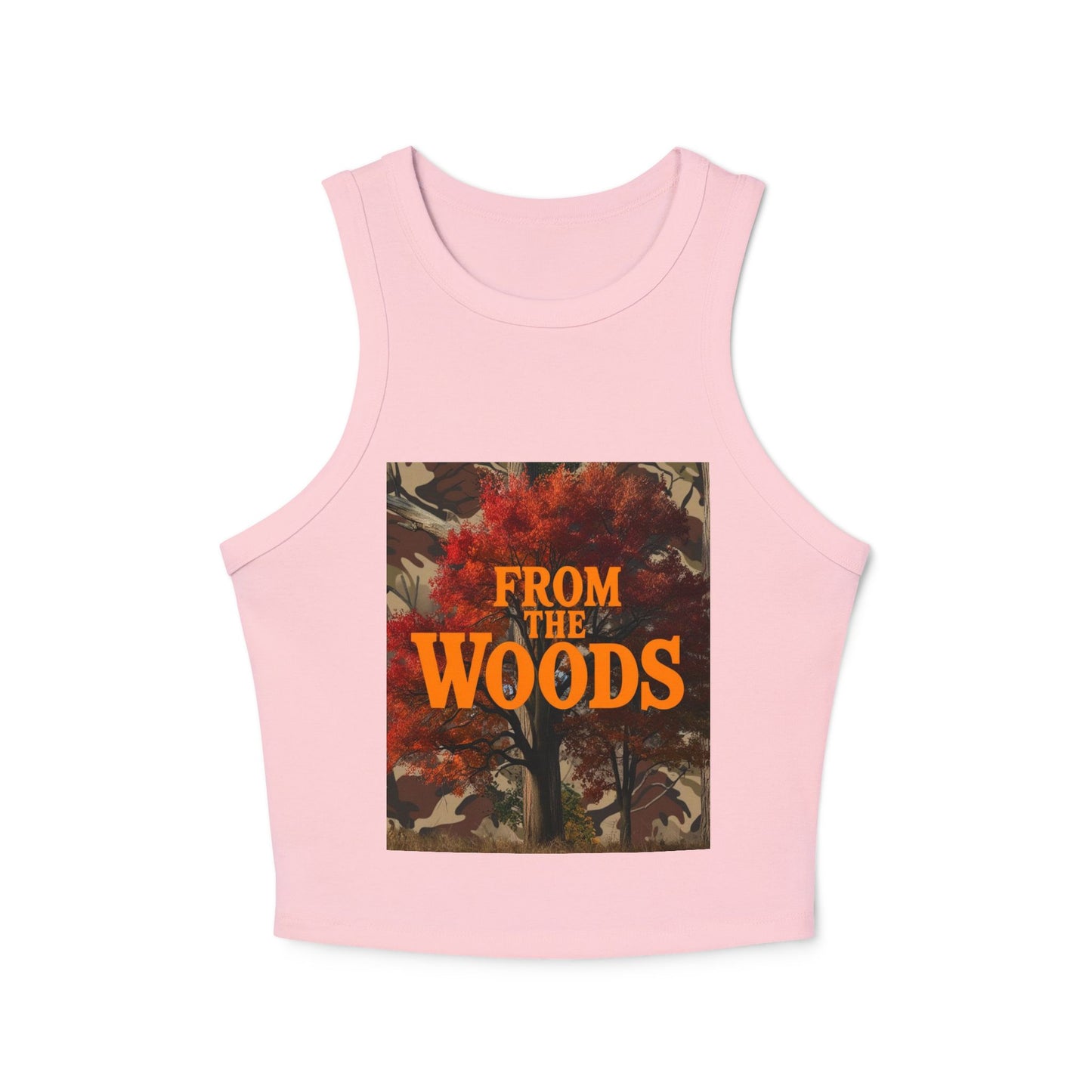 From The Woods Women's Micro Rib Racer Tank Top