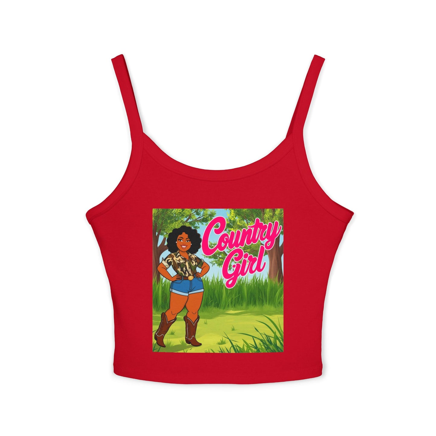 Country Girl Women's Spaghetti Strap Tank Top