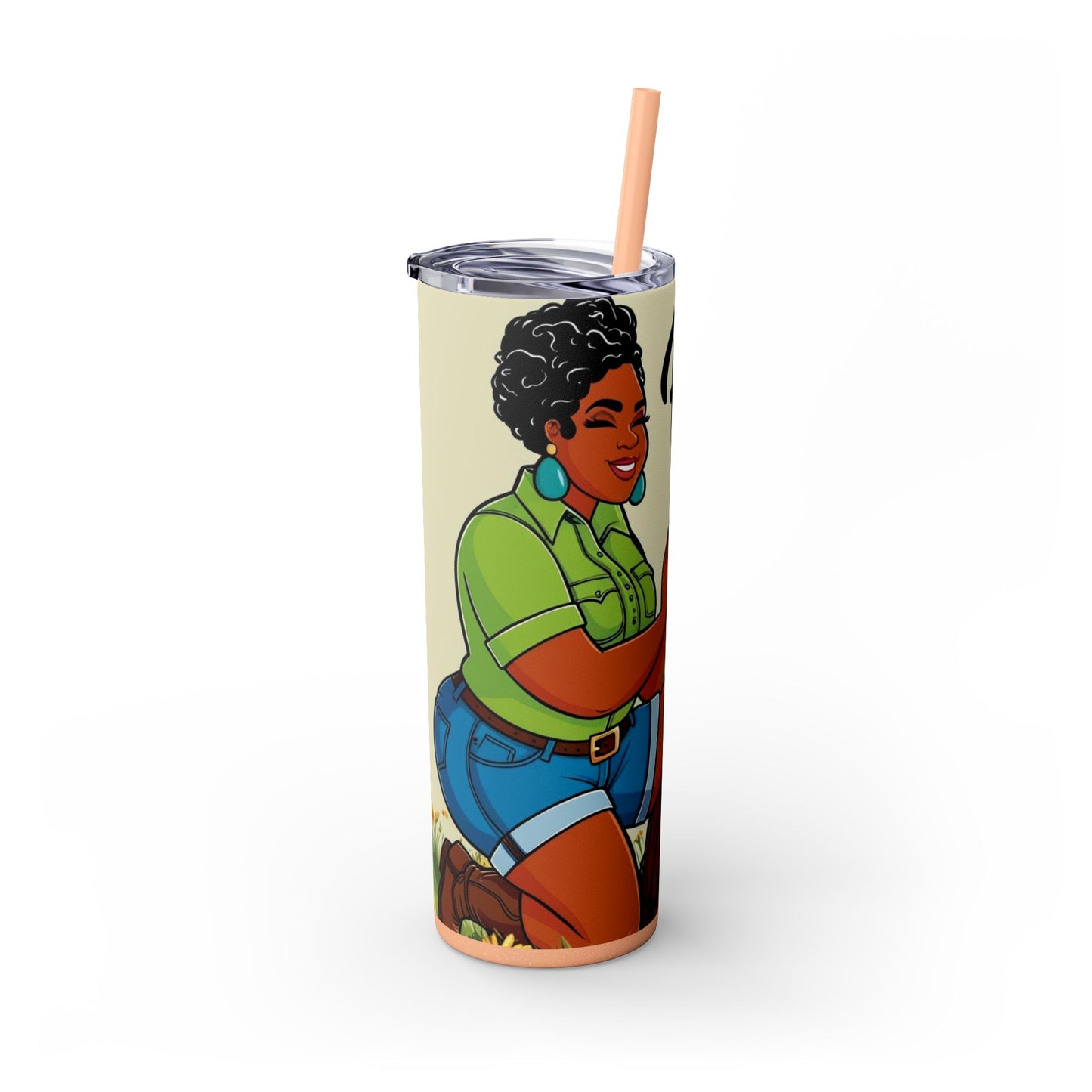 Prayer Warrior  20oz Skinny Tumbler with Straw