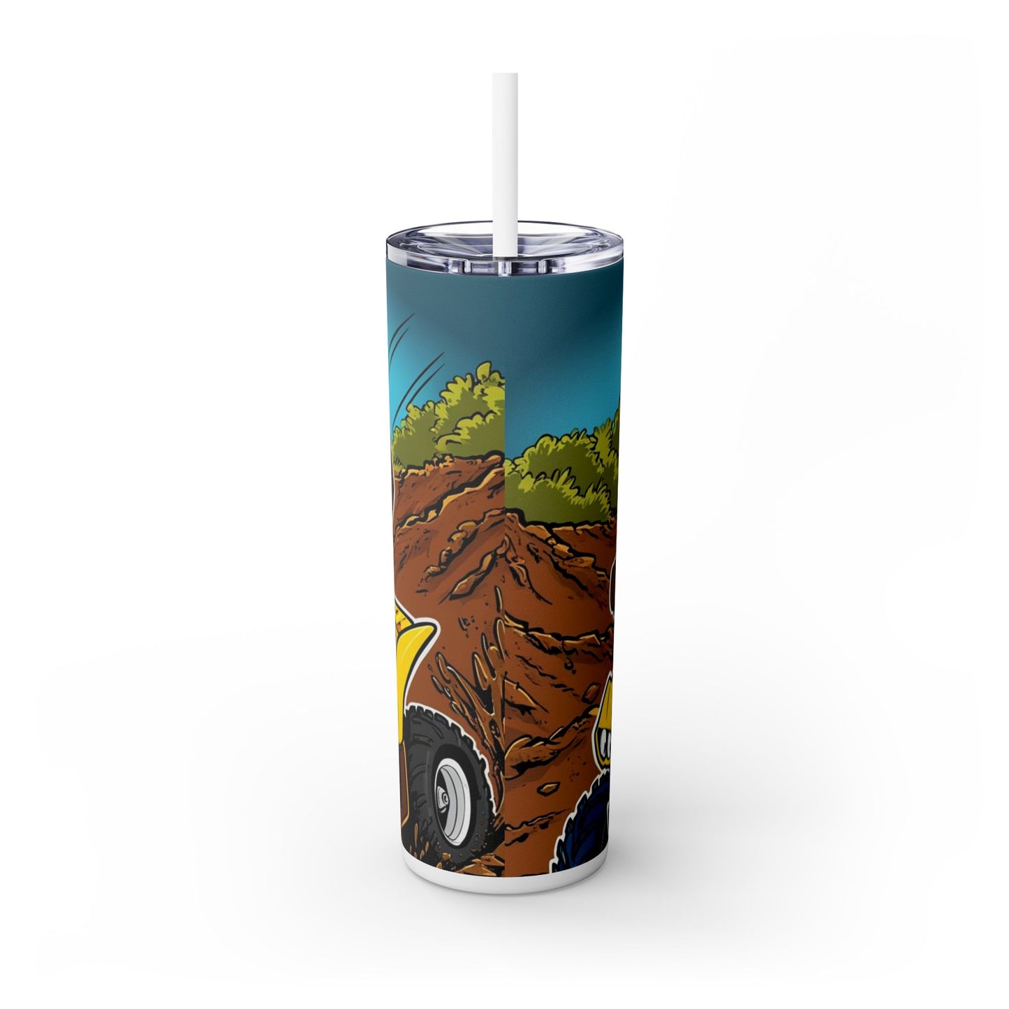 Big Boy Skinny Tumbler with Straw, 20oz