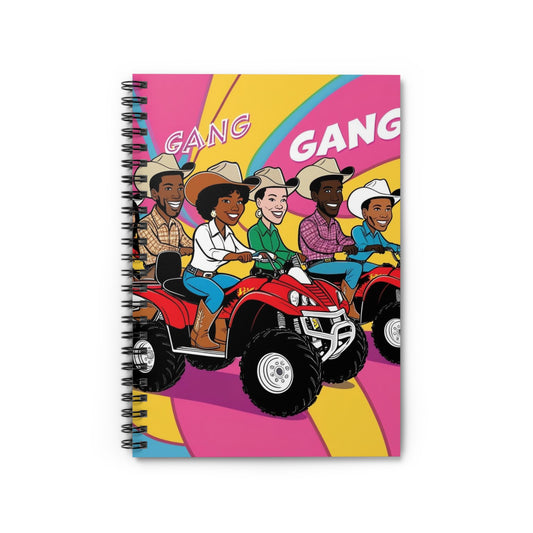Retro Quad Gang Spiral Notebook