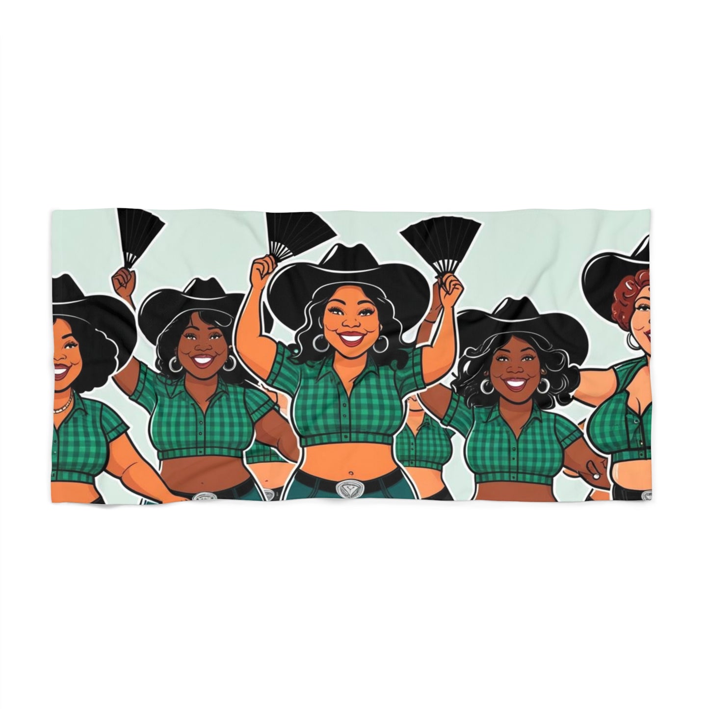 Group Dancers Beach Towel