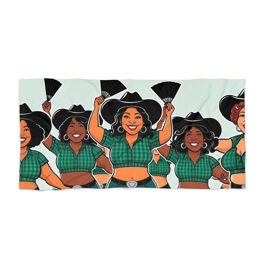 Group Dancers Beach Towel