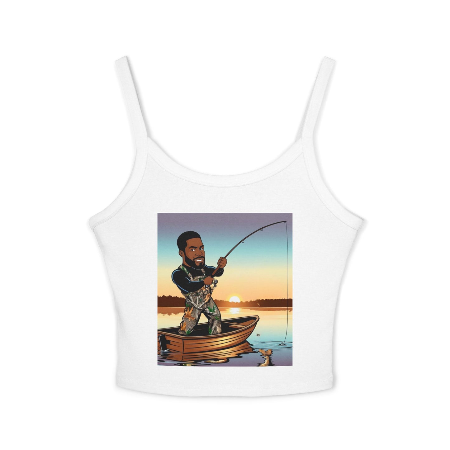 Handsome Fisherman Spaghetti Strap Tank Top