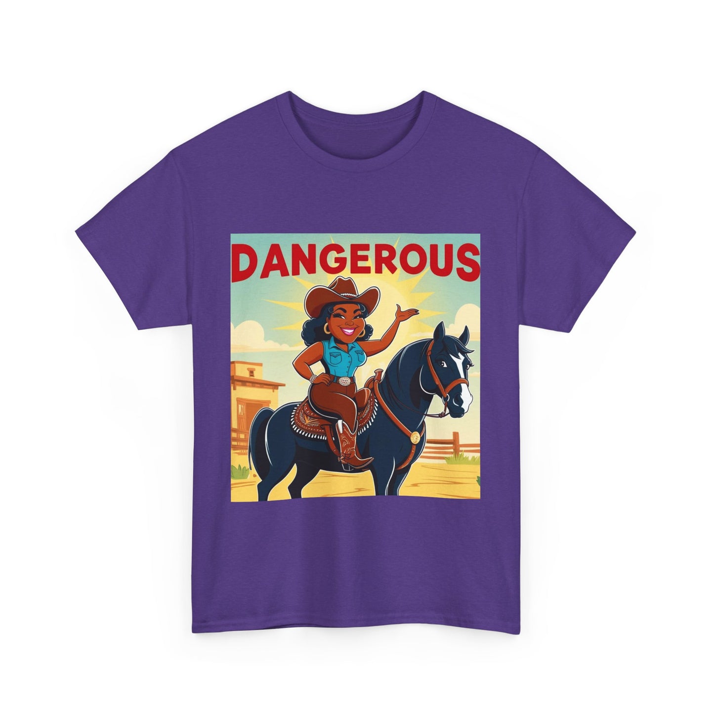 Dangerous Cowgirl 2-More Colors Unisex Cotton Tee