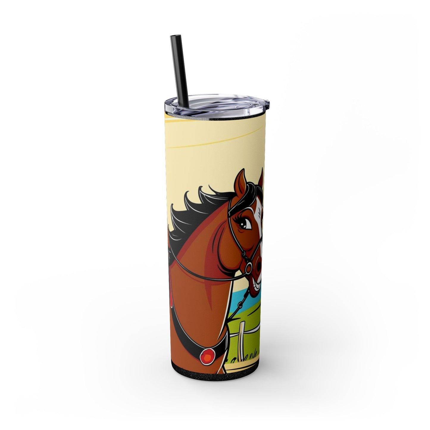 Sittin' Pretty Skinny Tumbler with Straw, 20oz