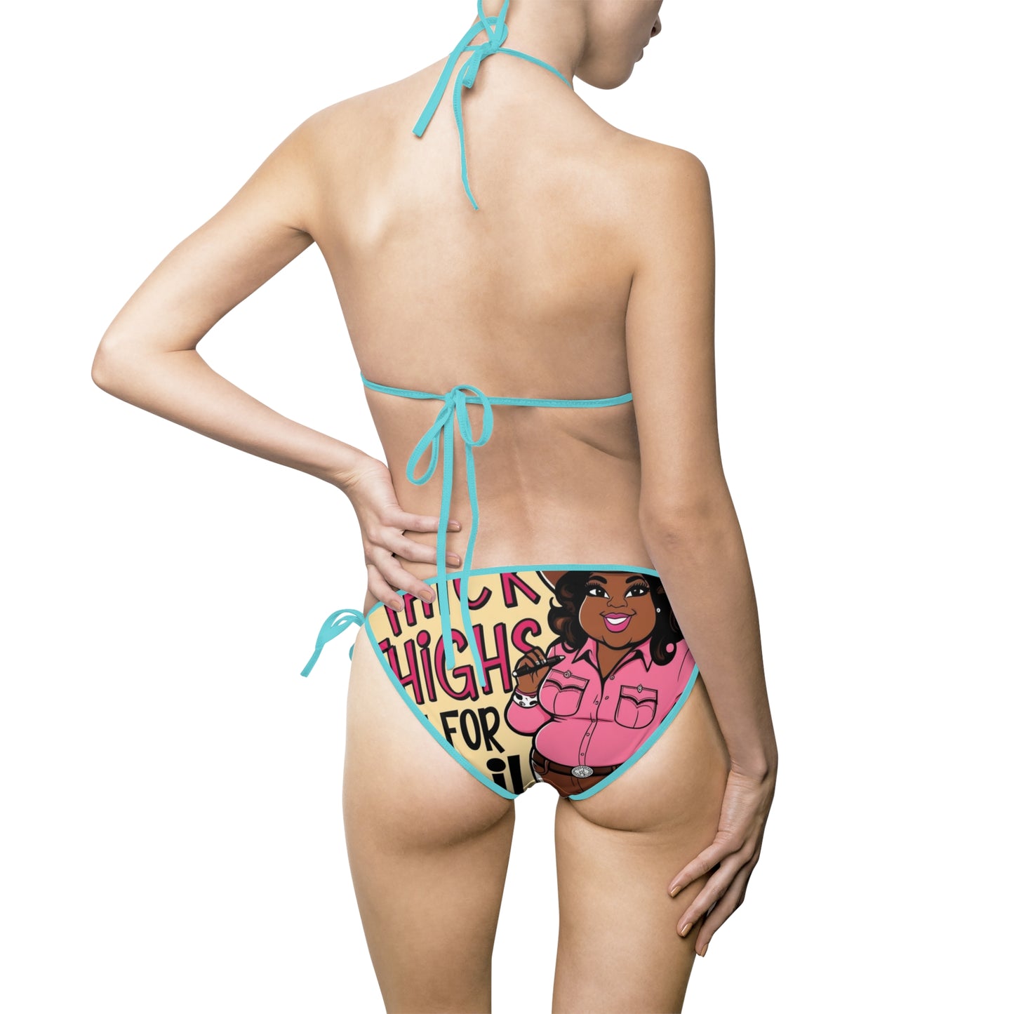 Thick Thighs Are For Trail Rides Bikini Swimsuit for Women