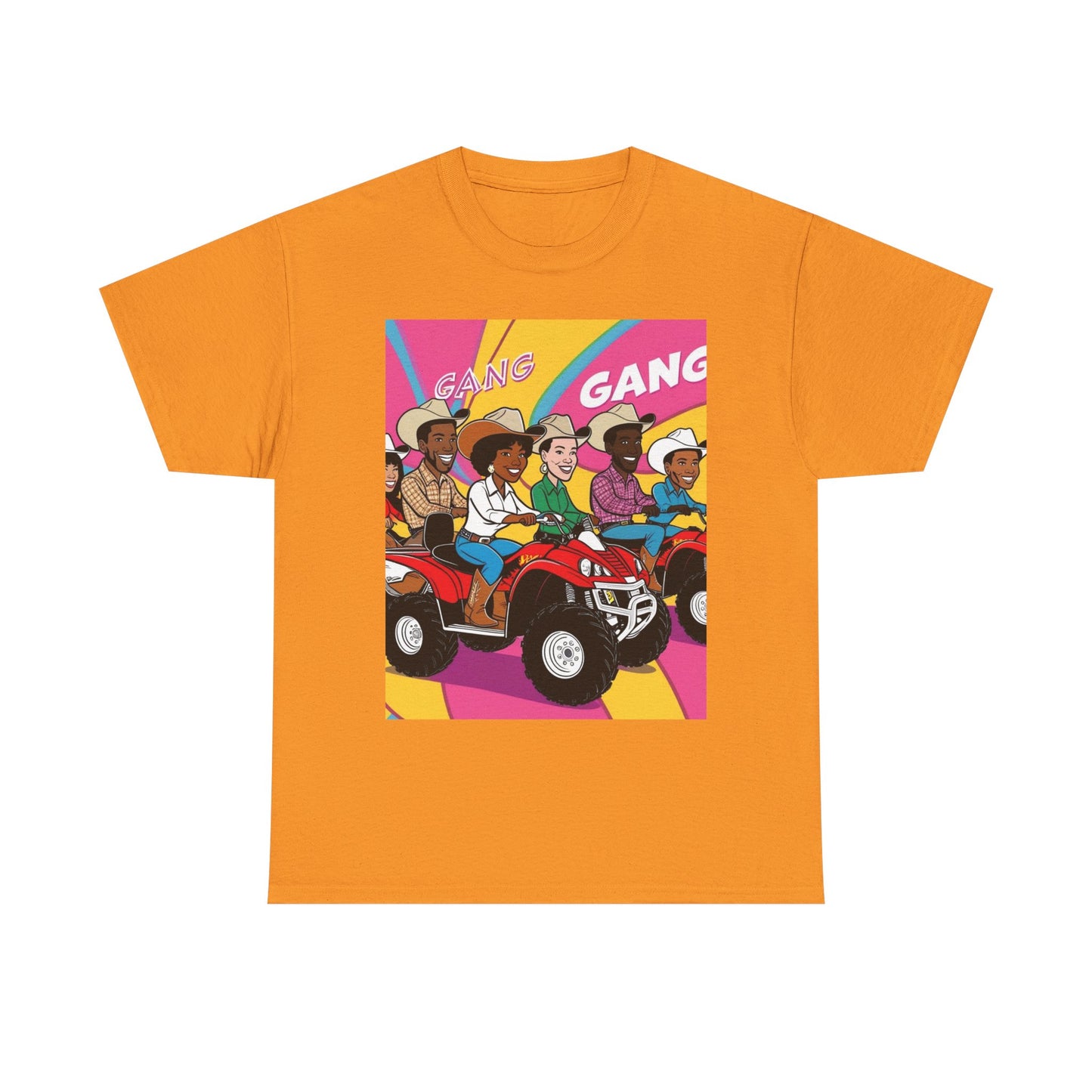 Retro Quad Gang Unisex Cotton Tee
