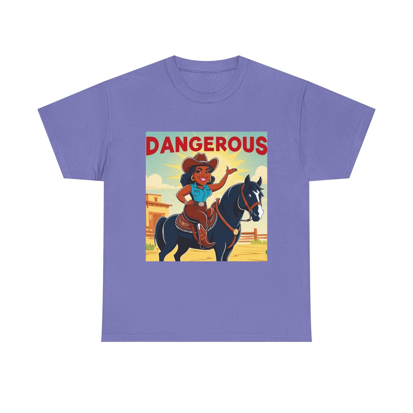 Dangerous Cowgirl 2-More Colors Unisex Cotton Tee