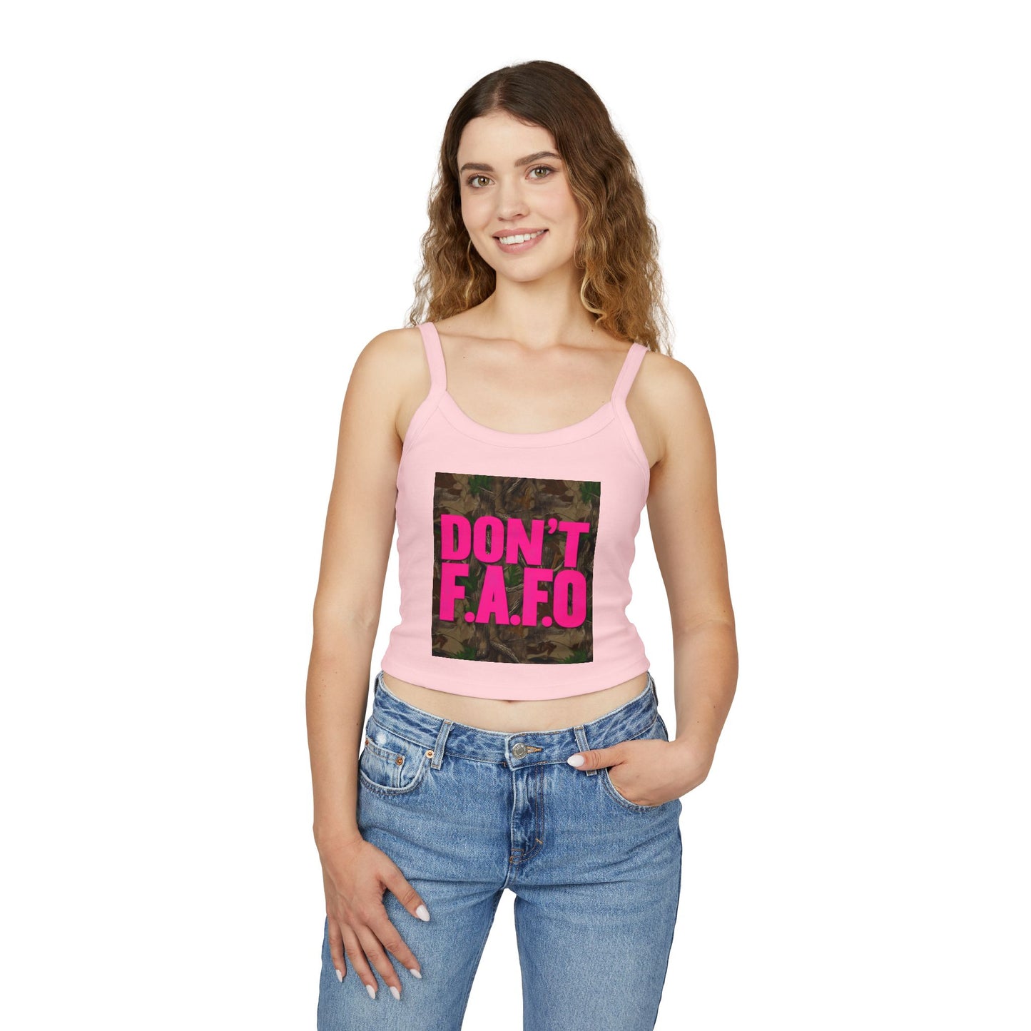 Don't F.A.F.O. Women’s Spaghetti Strap Tank Top