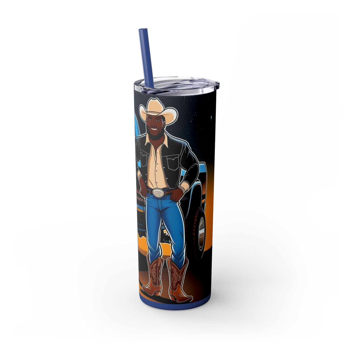 Don't Touch My Truck Skinny Tumbler with Straw, 20oz