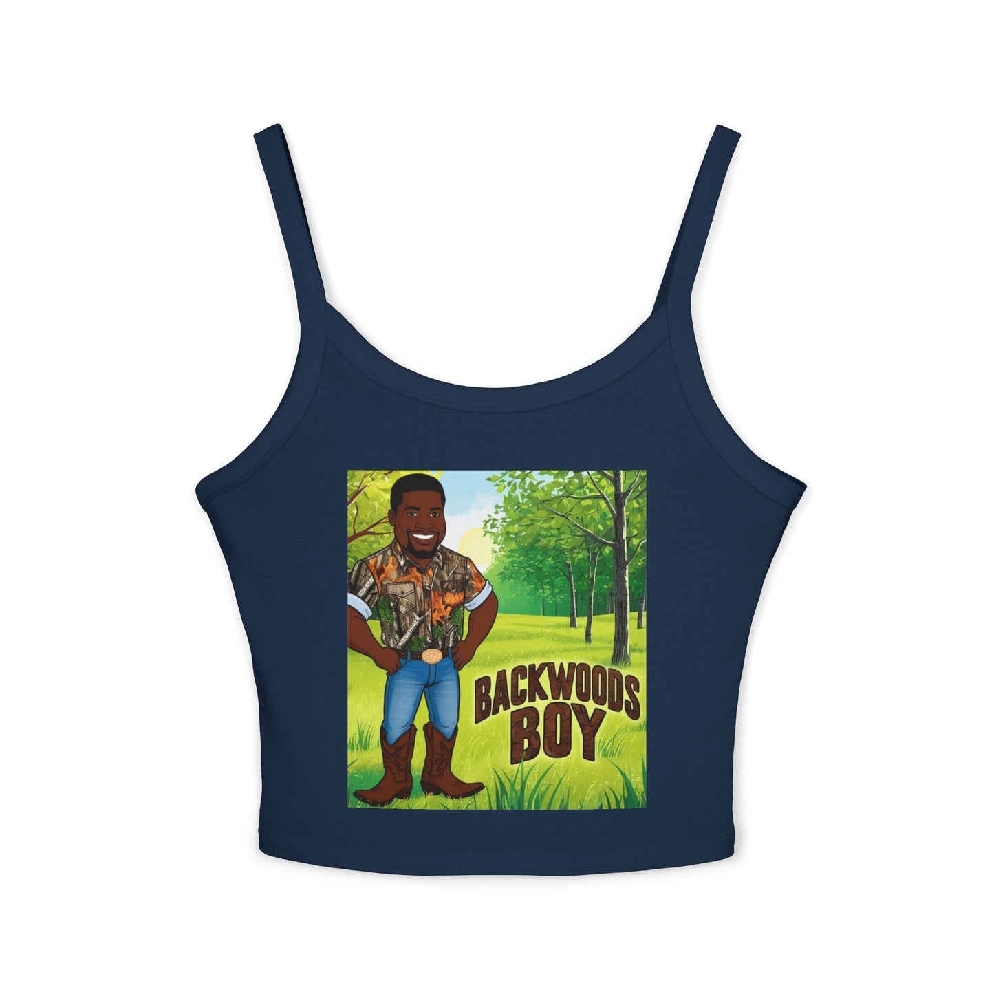 Backwoods Boy Spaghetti Strap Tank Top
