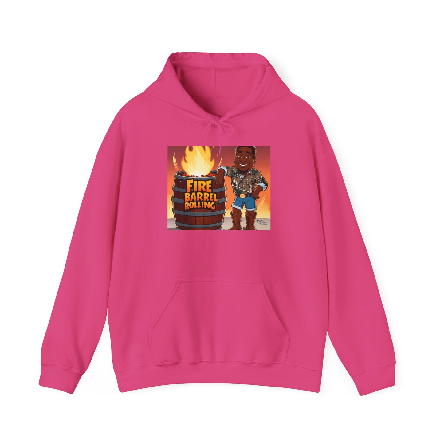 Fire Barrel Rolling Unisex Hoodie