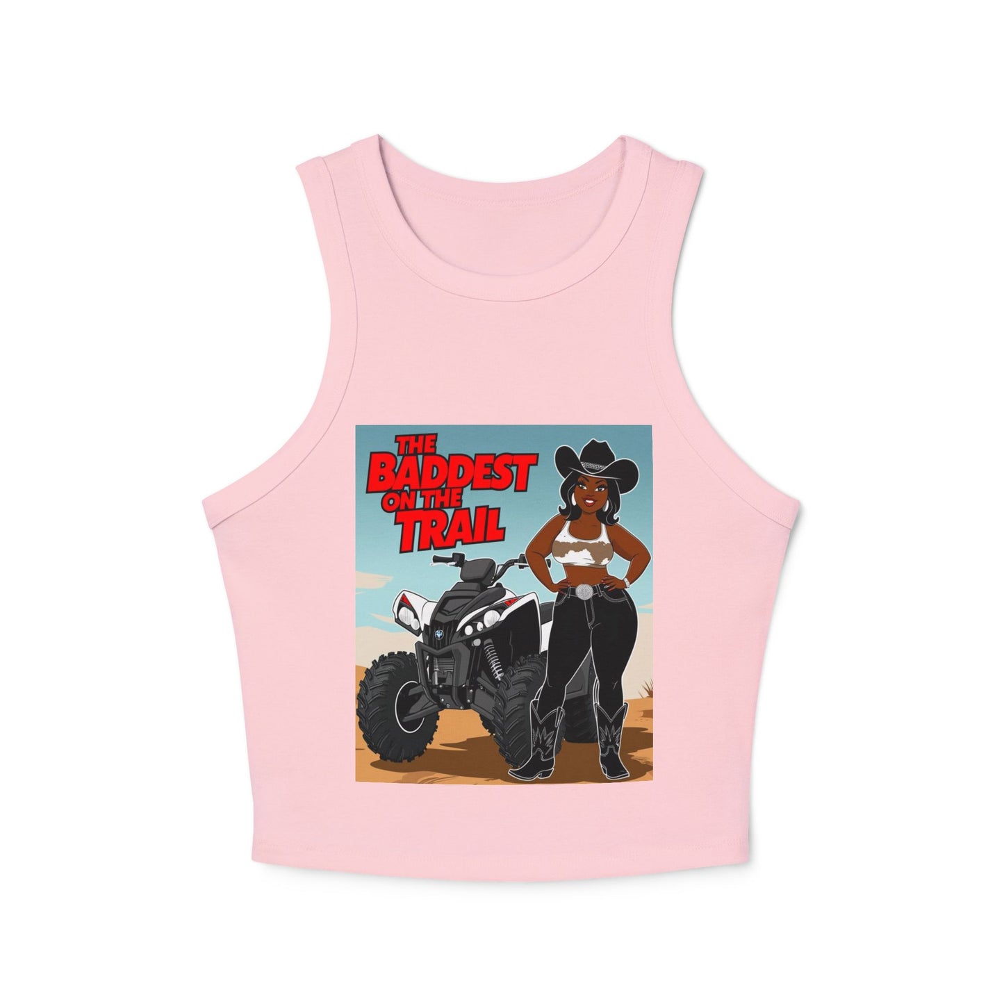 Baddest on the Trail Women's Micro Rib Racer Tank Top