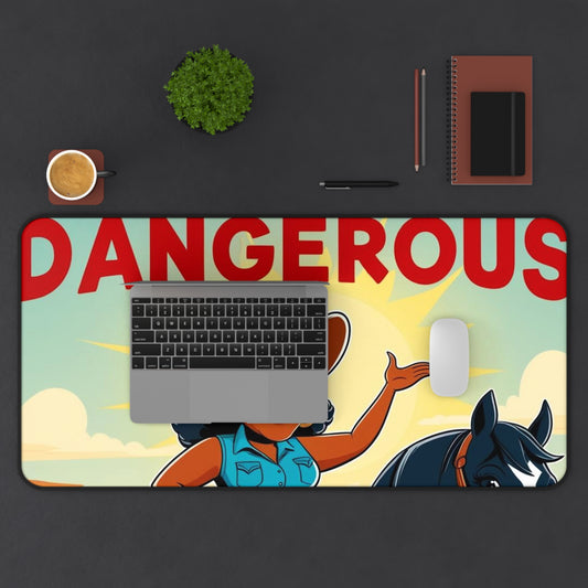 Dangerous Cowgirl Desk Mat