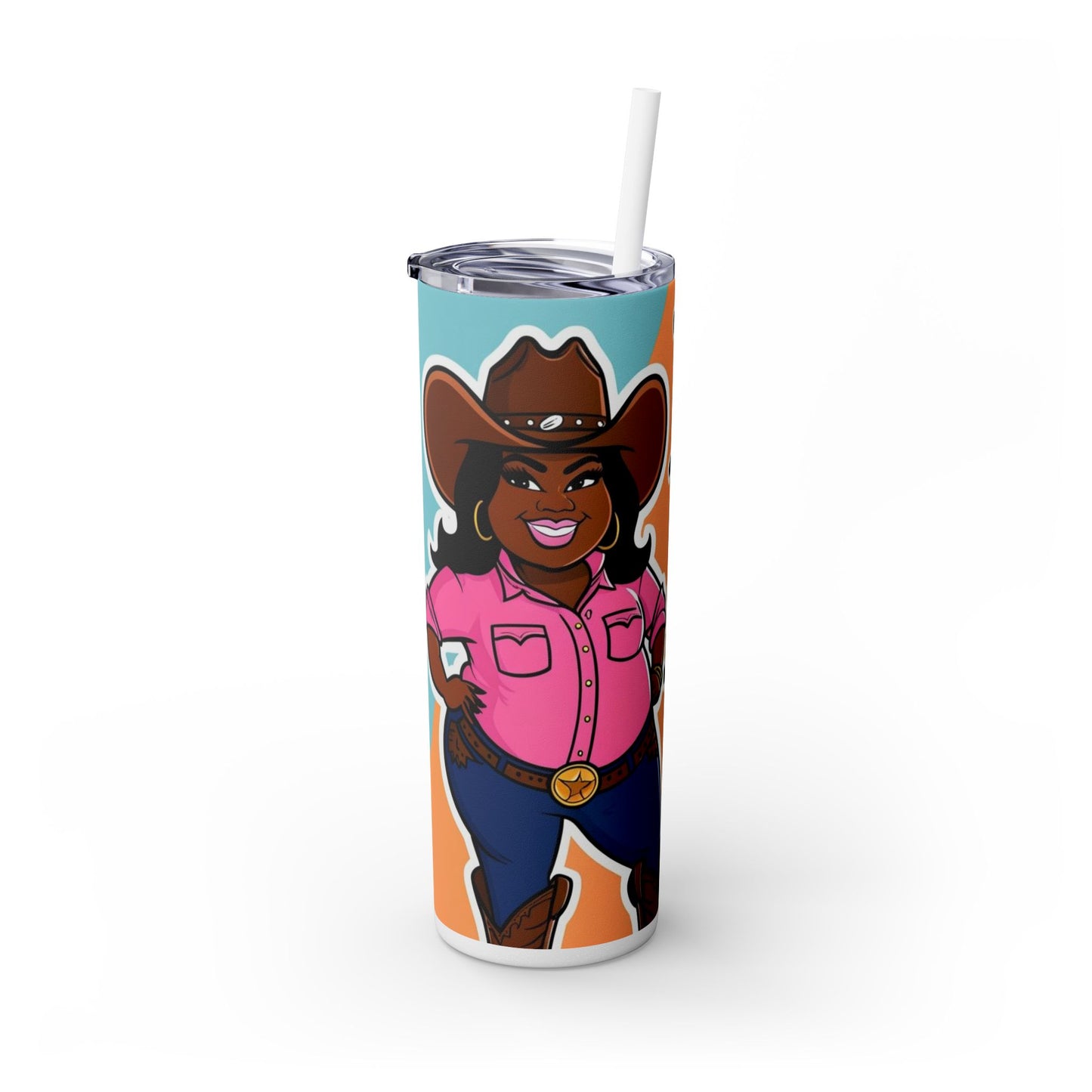 Thick Thighs 2 Skinny Tumbler with Straw, 20oz