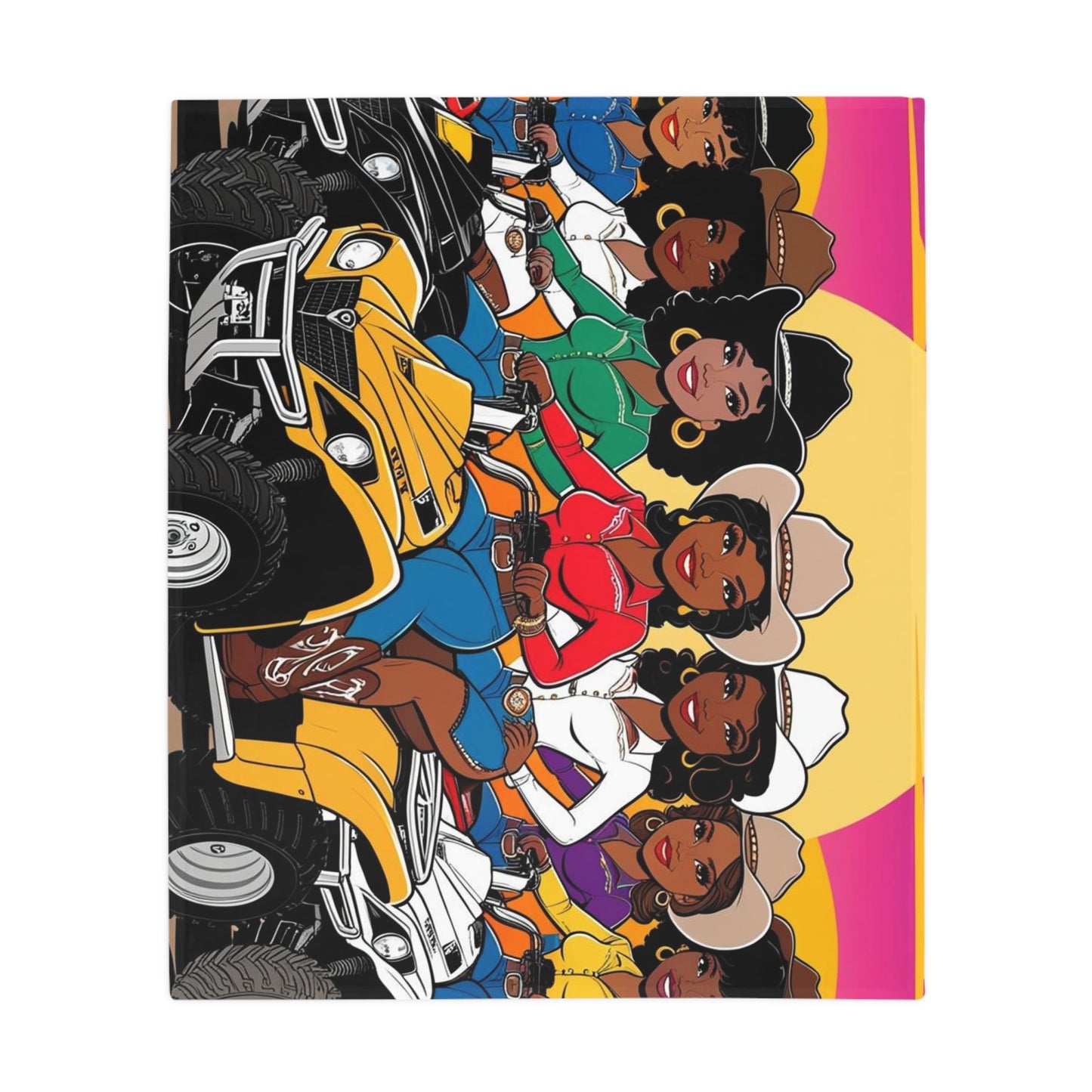 Bright Melanin Plush Fleece Blanket