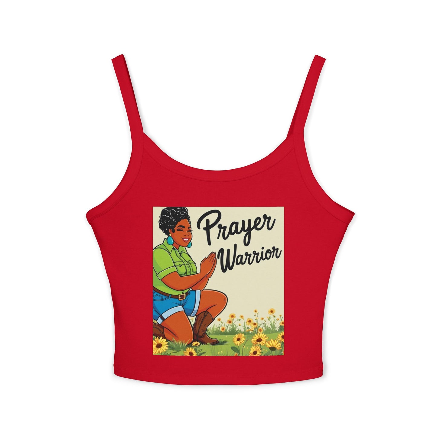 Prayer Warrior Women's Spaghetti Strap Tank Top