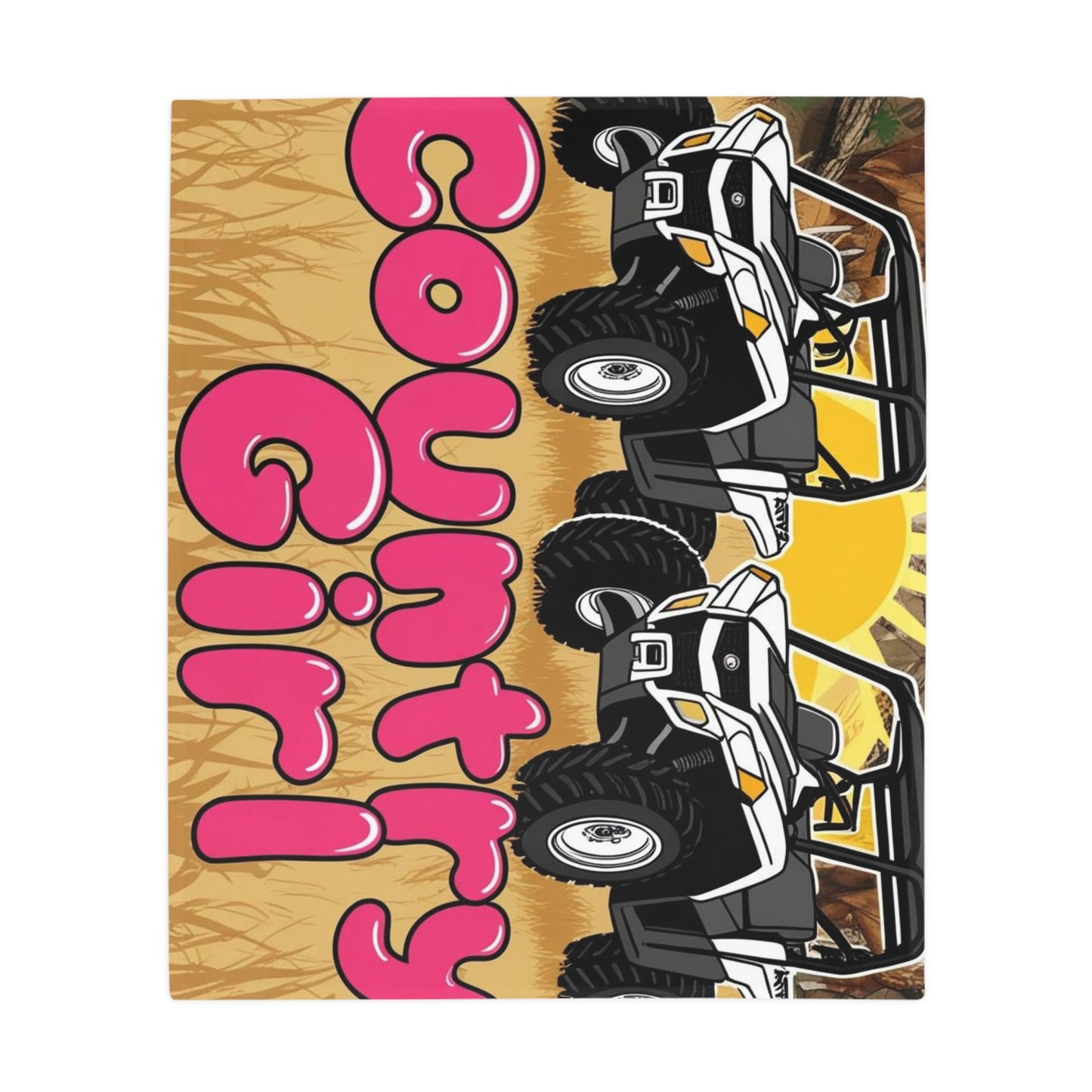 Country Girl Plush Fleece Blanket