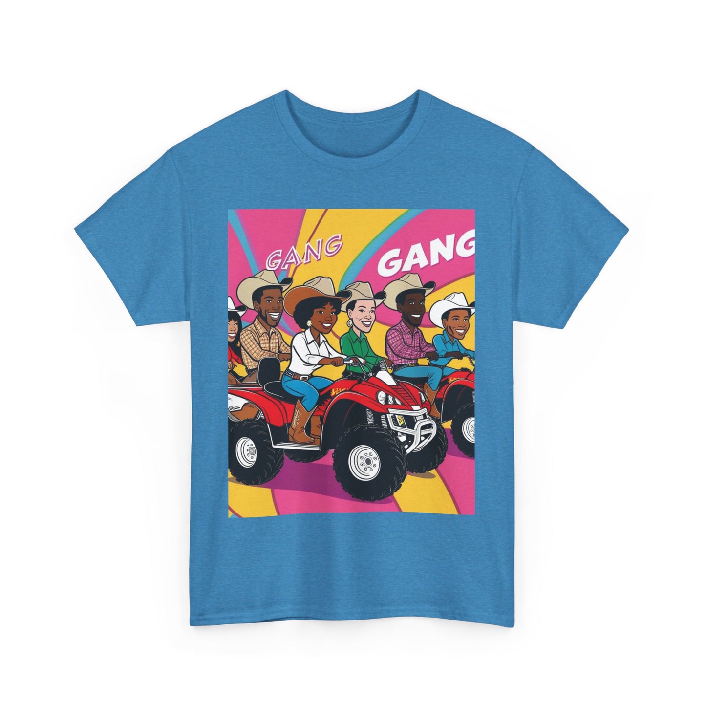 Retro Quad Gang Unisex Cotton Tee