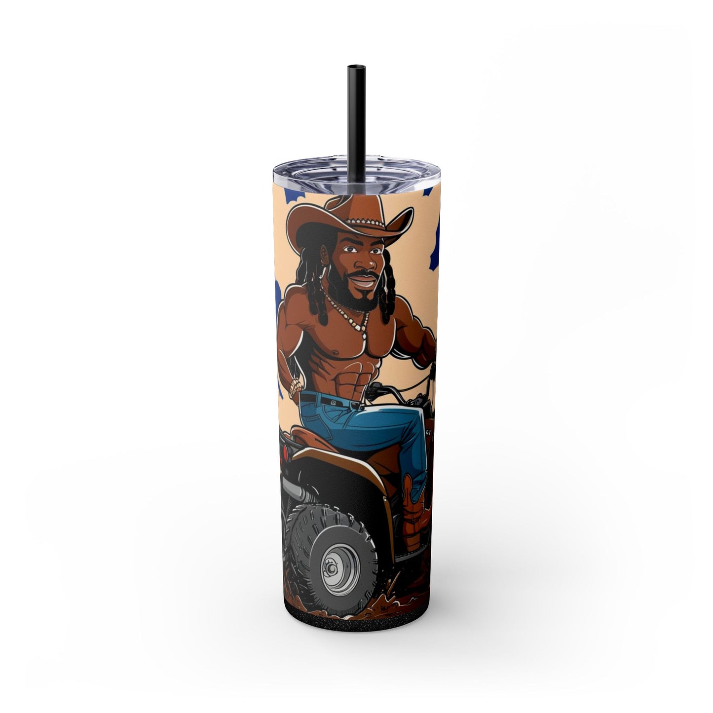 Sexy Locs Skinny Tumbler with Straw - 20oz